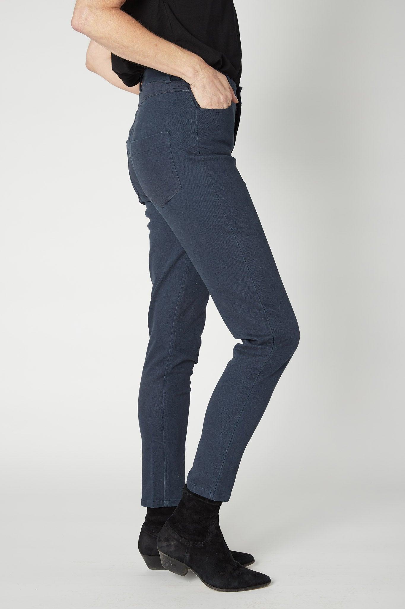 The Iconic Fitted Denim Pants Product Image