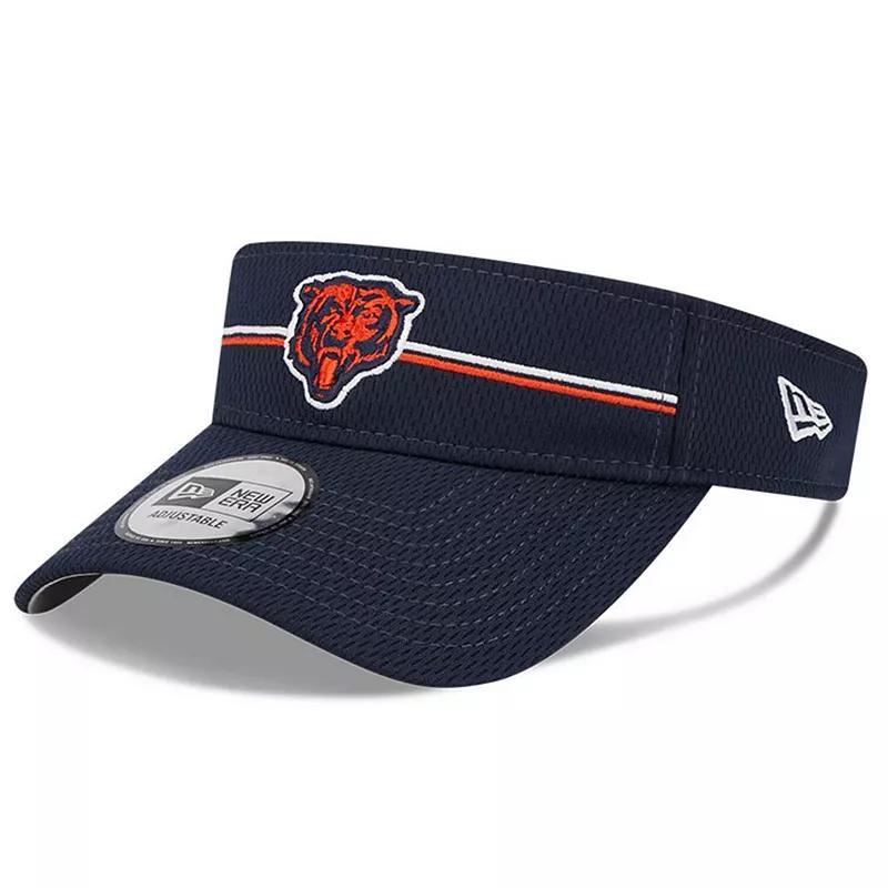 Mens New Era Chicago Bears 2023 NFL Training Camp Alternate Logo Adjustable Visor, Blue Product Image