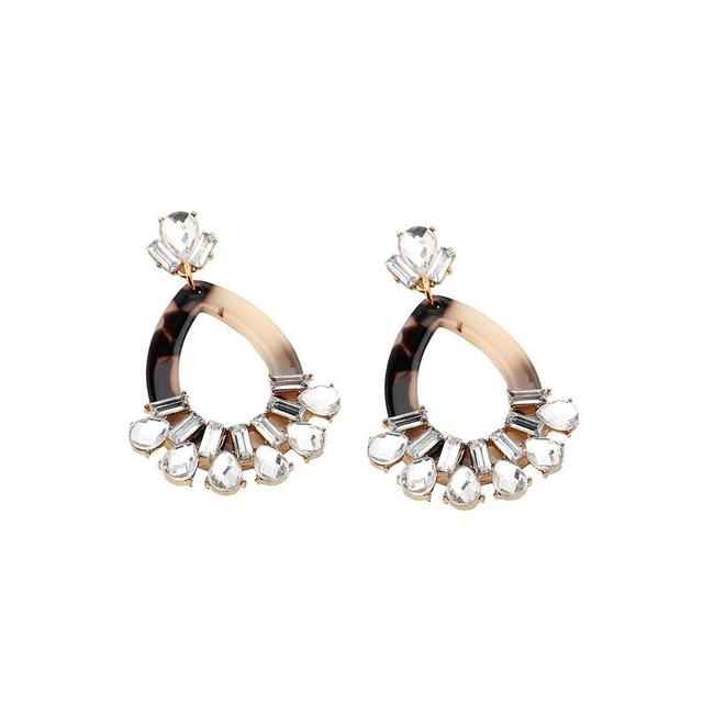 Sohi Womens Marble Drop Earrings Product Image