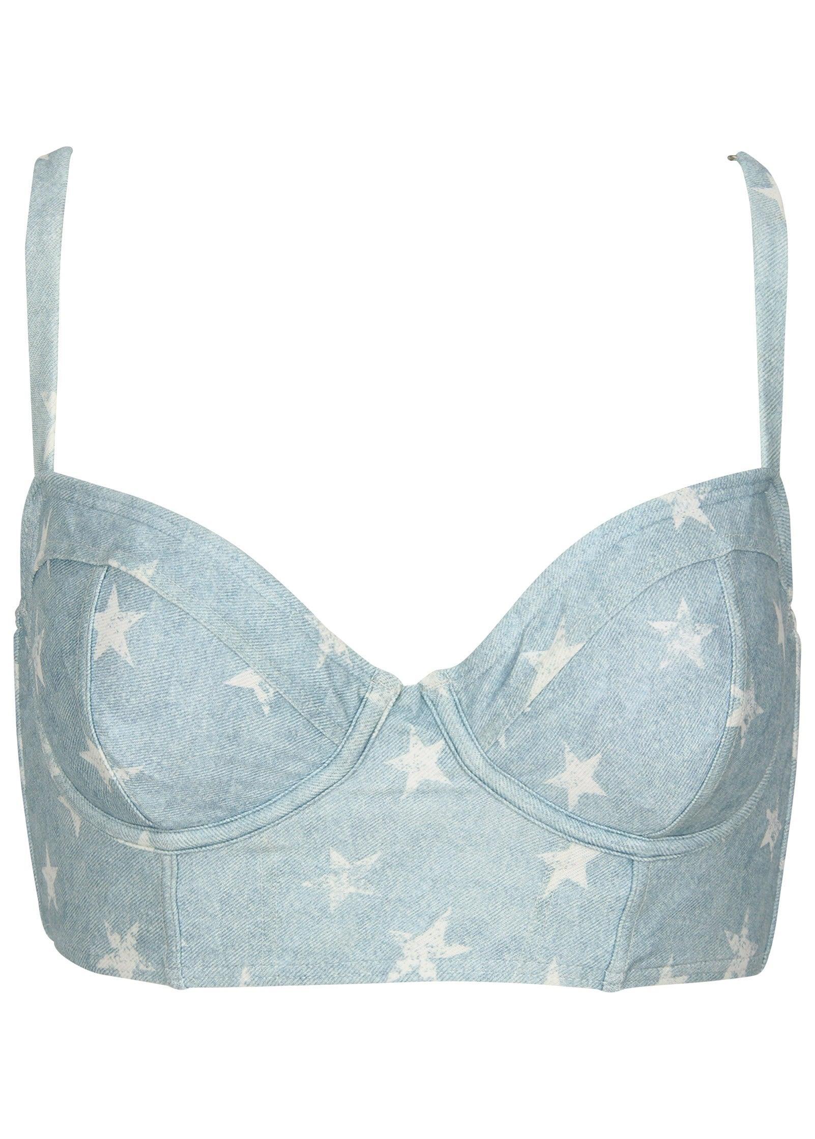 Denim Underwire Swim Top - Denim Star Product Image