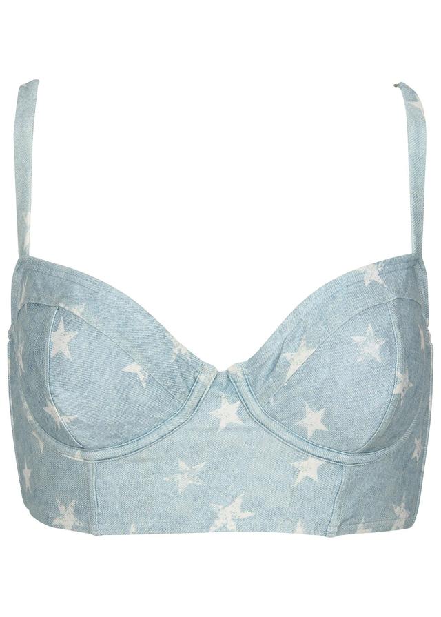 Denim Underwire Swim Top - Denim Star Product Image