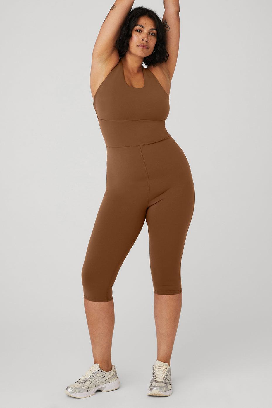 Airbrush Physique Onesie - Cinnamon Brown Product Image