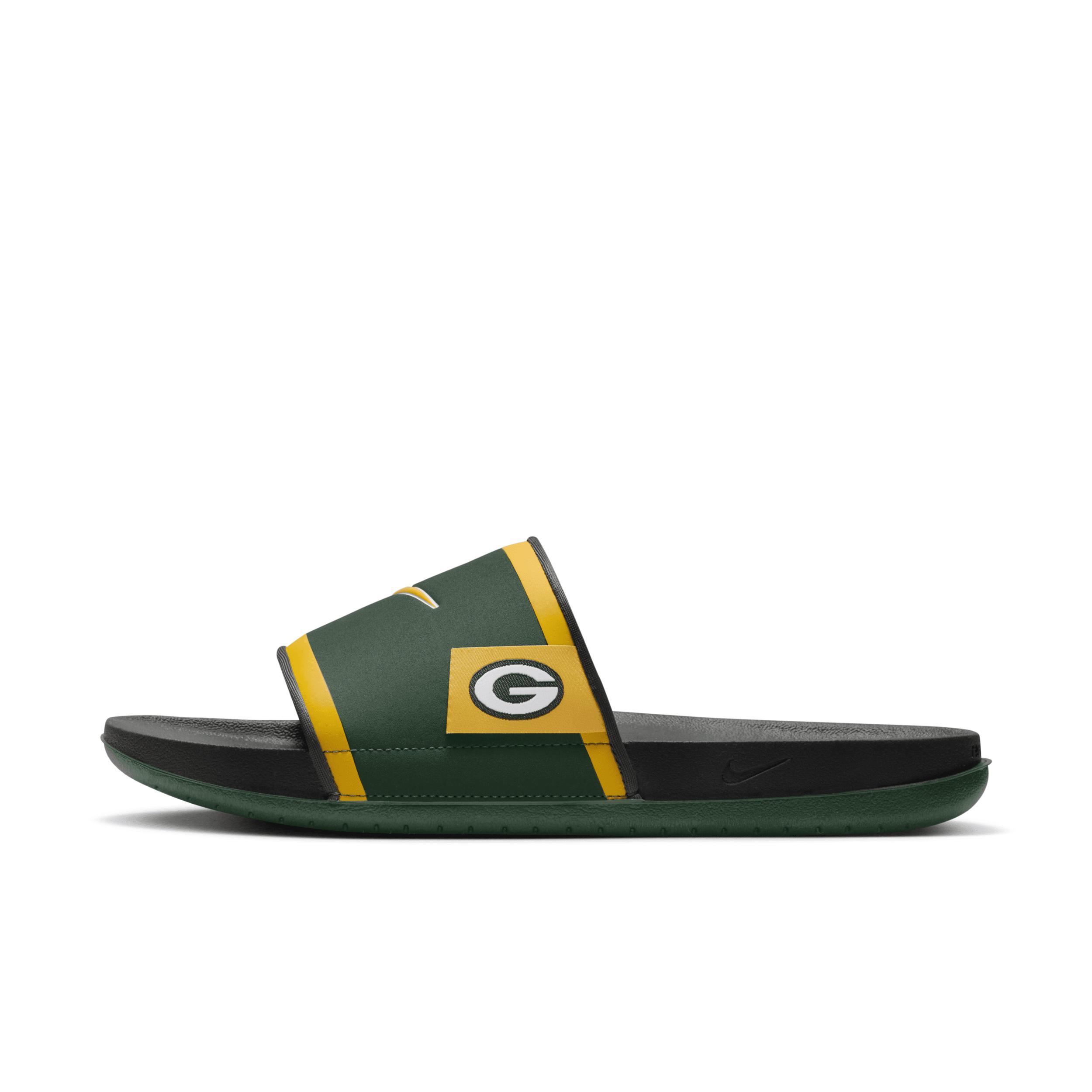 Nike Men's Offcourt Bay Packers) Offcourt Slides in Green Product Image