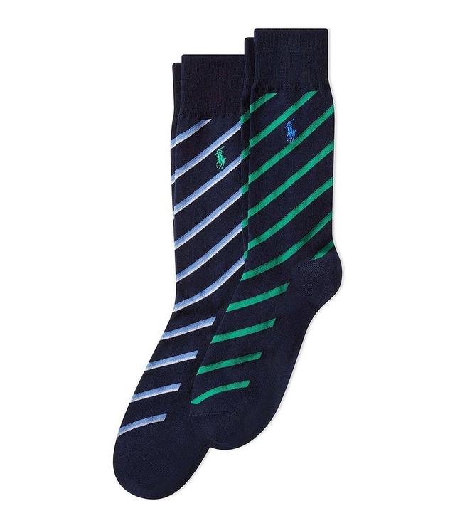 Polo Ralph Lauren Repp Striped Crew Socks 2-Pack Product Image