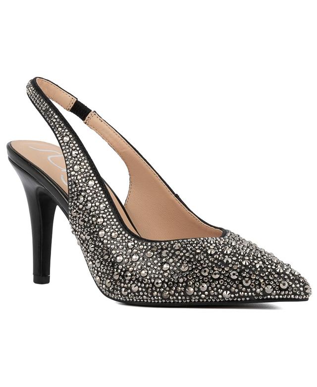 Sugar Womens Jaybird Embellished Slingback Pumps Product Image