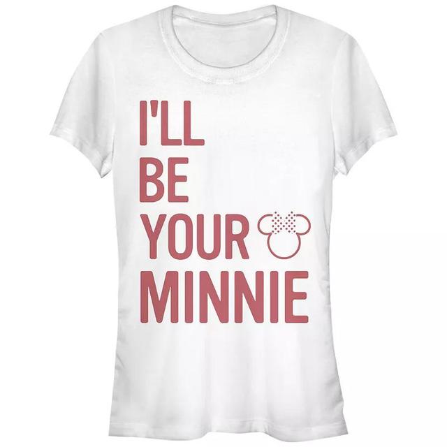 Disneys Minnie Mouse Ill Be Your Minnie Juniors Graphic Tee, Womens Product Image