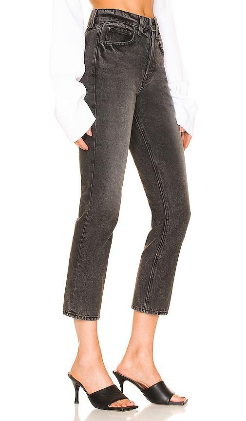 GRLFRND Karolina High Rise Straight Crop in Sunset Park - Black. Size 31 (also in 23, 30). Product Image