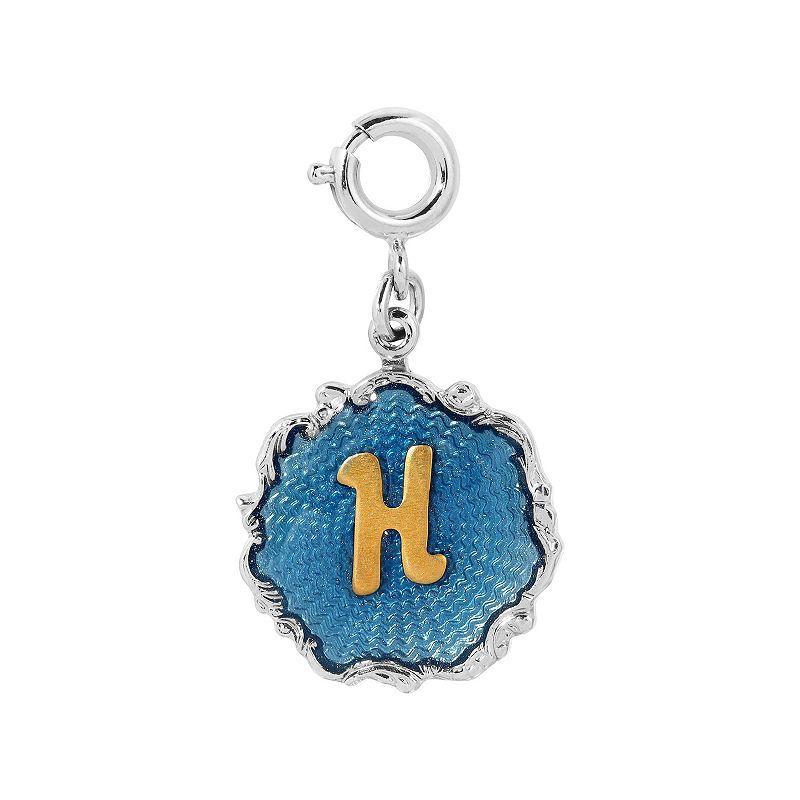 1928 Blue Enamel Initial Charm, Womens Product Image