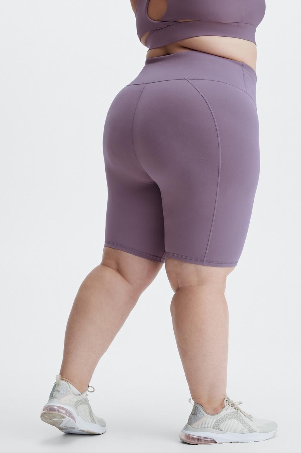 Fabletics Define High-Waisted 9 Short Womens purple plus Size 1X Product Image