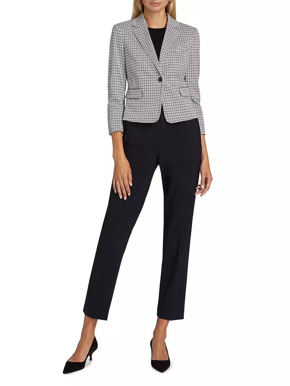 Houndstooth Micro Blazer Product Image