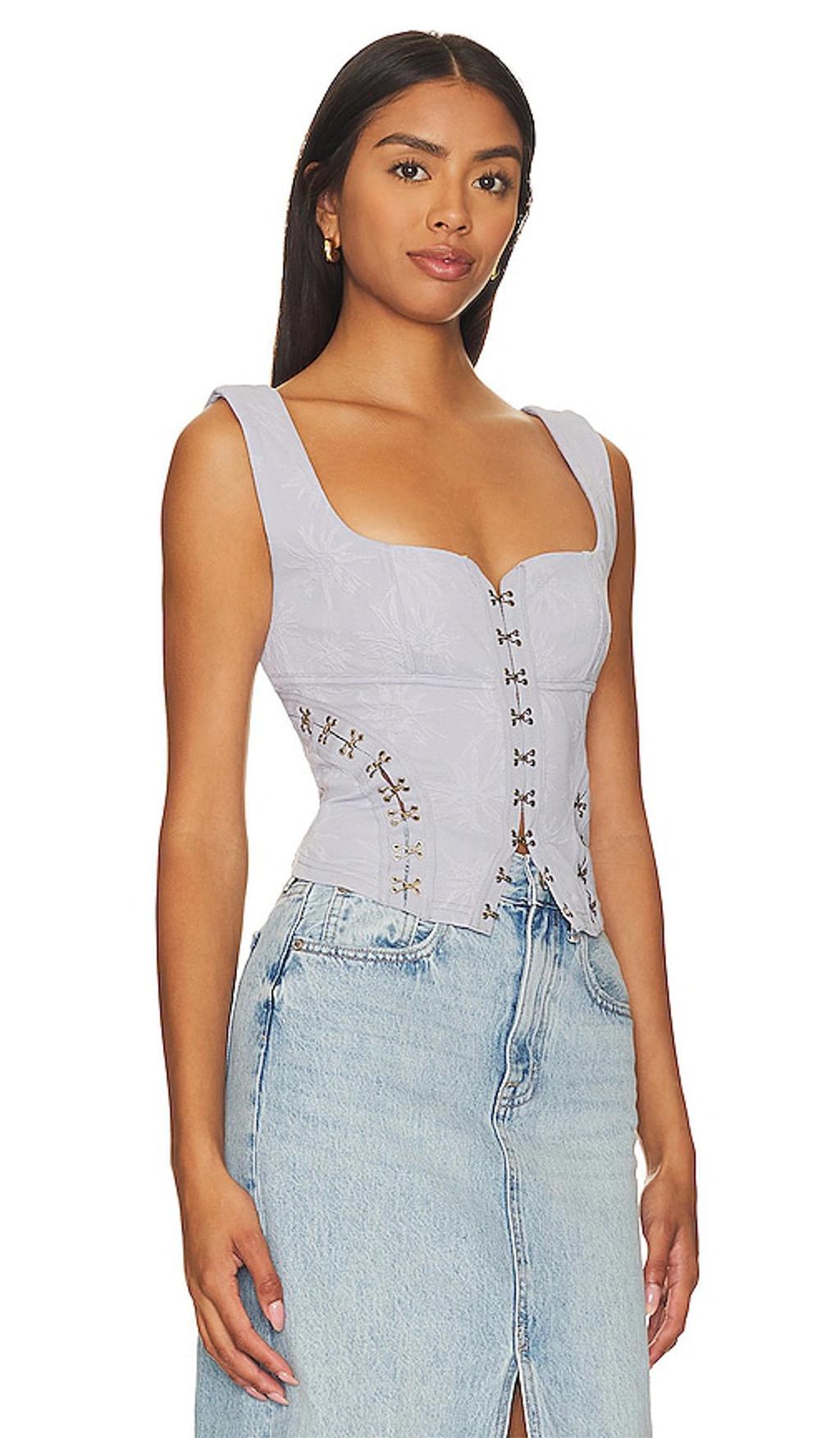 Don't Look Back Bustier In Blue Product Image