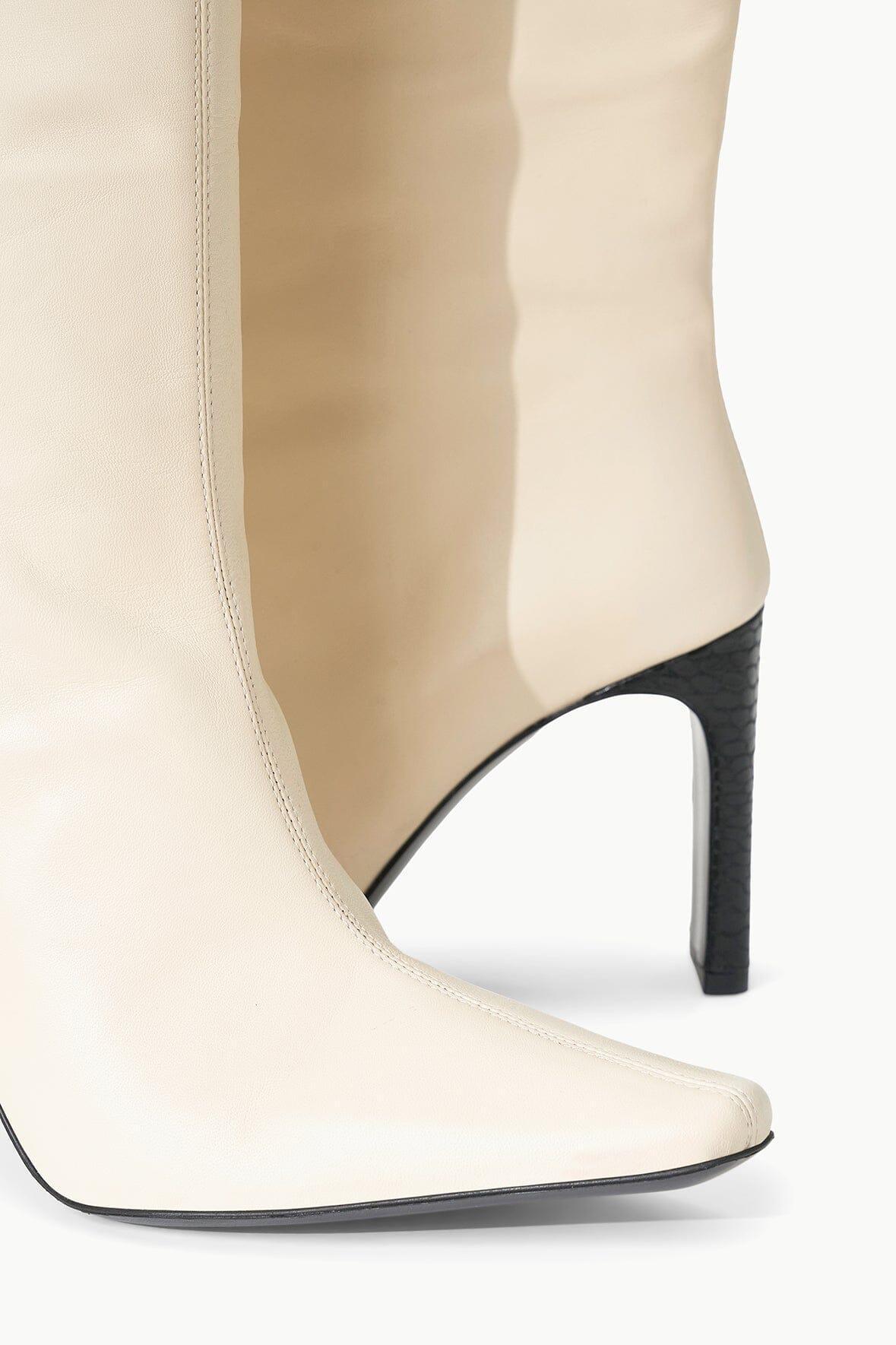 WALLY HIGH HEEL BOOT | CREAM BLACK Product Image