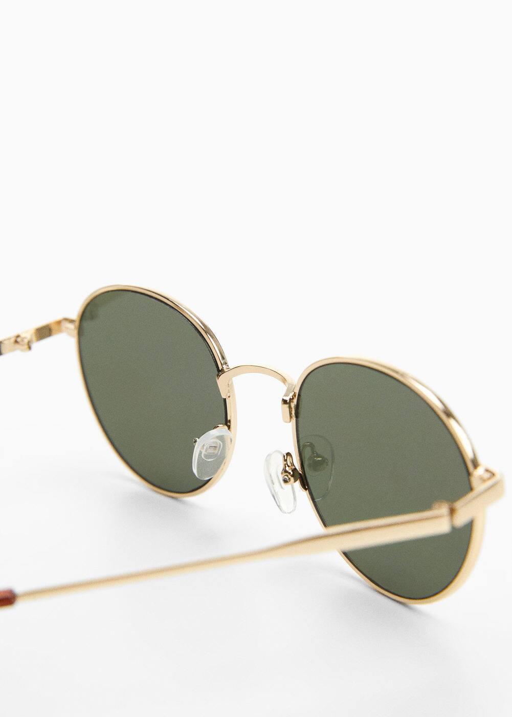 MANGO MAN - Round Metal Sunglasses - One size - Men Product Image