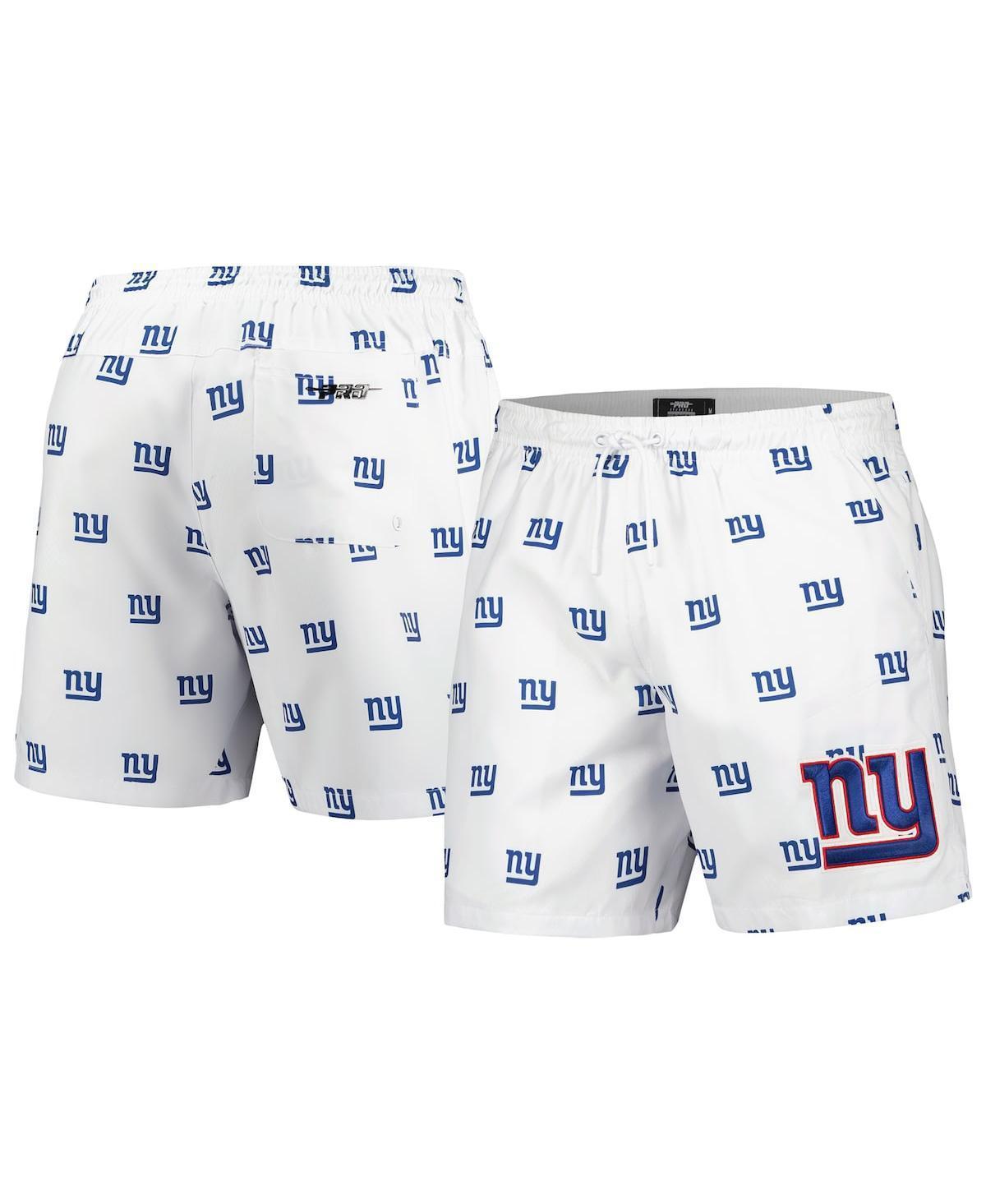 Mens Pro Standard White New York Giants Allover Print Mini Logo Shorts Product Image