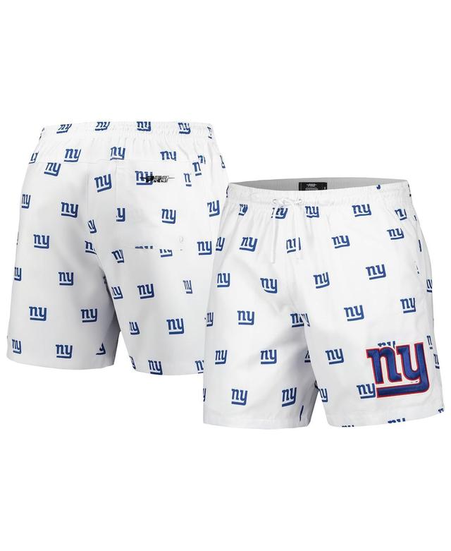 Mens Pro Standard  White New York Giants Allover Print Mini Logo Shorts Product Image