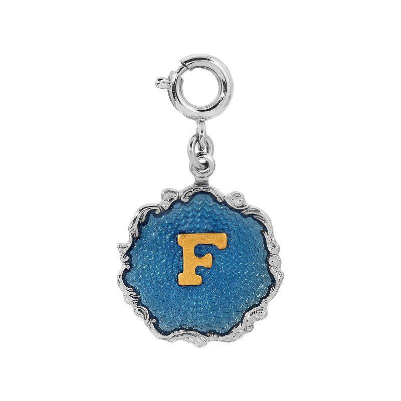 1928 Blue Enamel Initial Charm, Womens Product Image