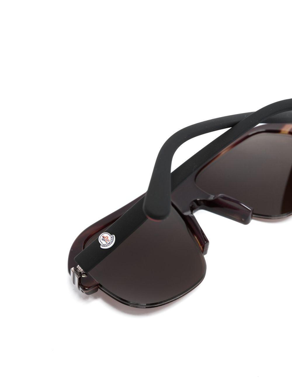 MONCLER Pilot-frame Sunglasses In Brown Product Image