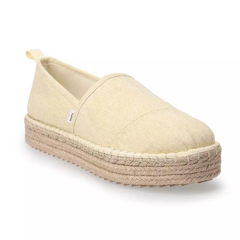 TOMS Wren Womens Espadrille Platform Shoes Product Image