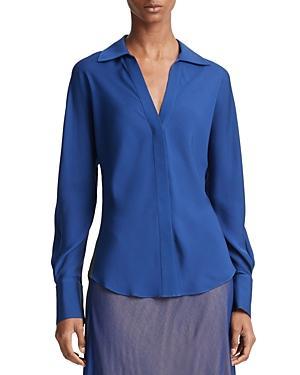 Womens Silk Slim-Fit Shirt Product Image