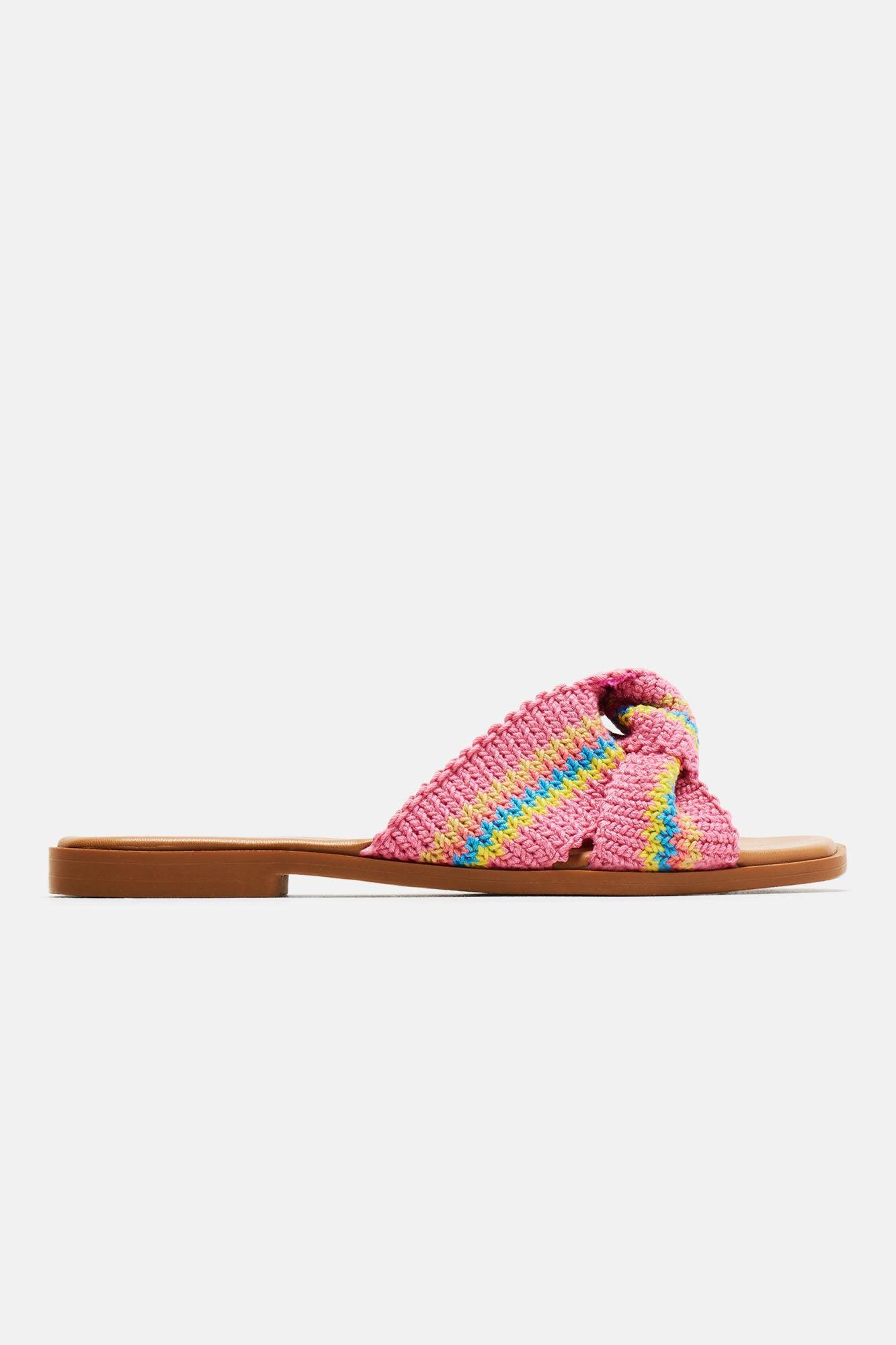 Mikah Flat Sandals - Pink Product Image