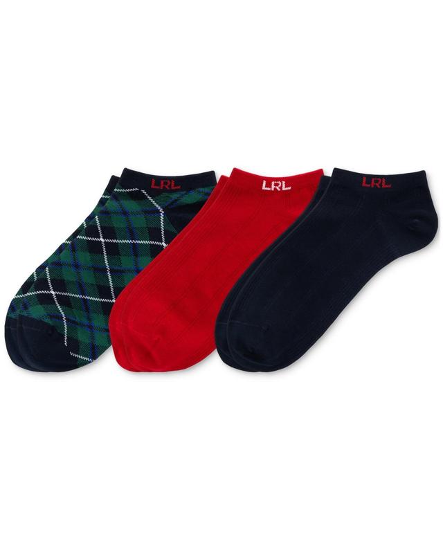 Lauren Ralph Lauren Womens 3-Pk. Blackwatch Tartan Low-Cut Socks Product Image