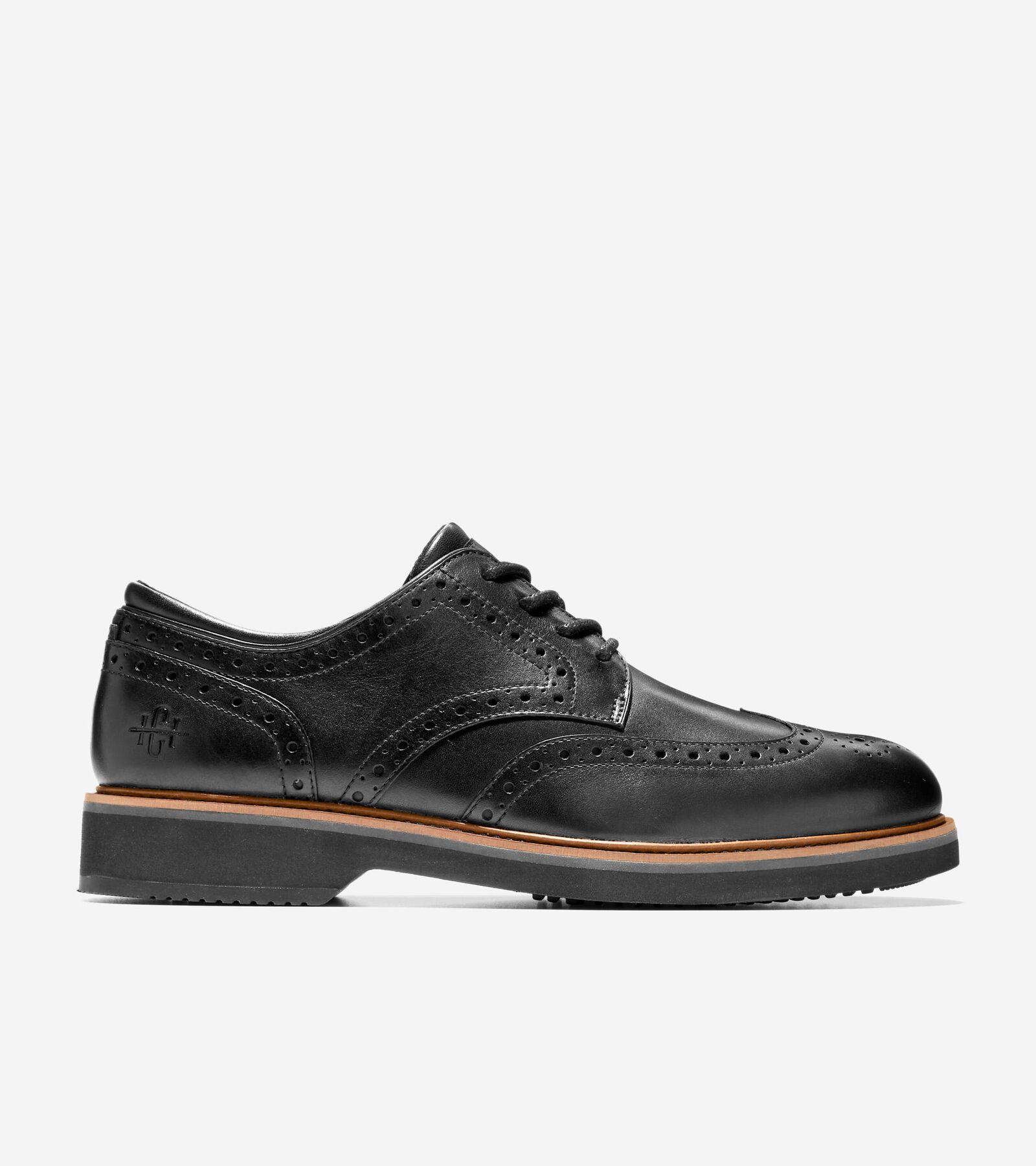 Cole Haan Mens American Classics Montrose Wing Oxford Shoes - Black Size 10 Product Image