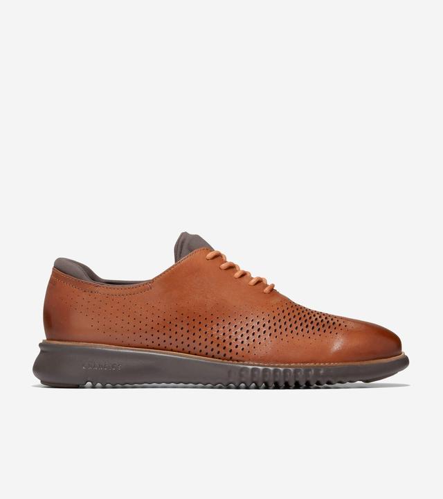 Cole Haan Mens 2.ZERGRAND Leather Laser Cut Wingtip Oxfords Product Image