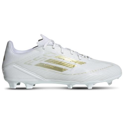 adidas Mens F50 League FG - Shoes White/Gold Metallic/White Product Image