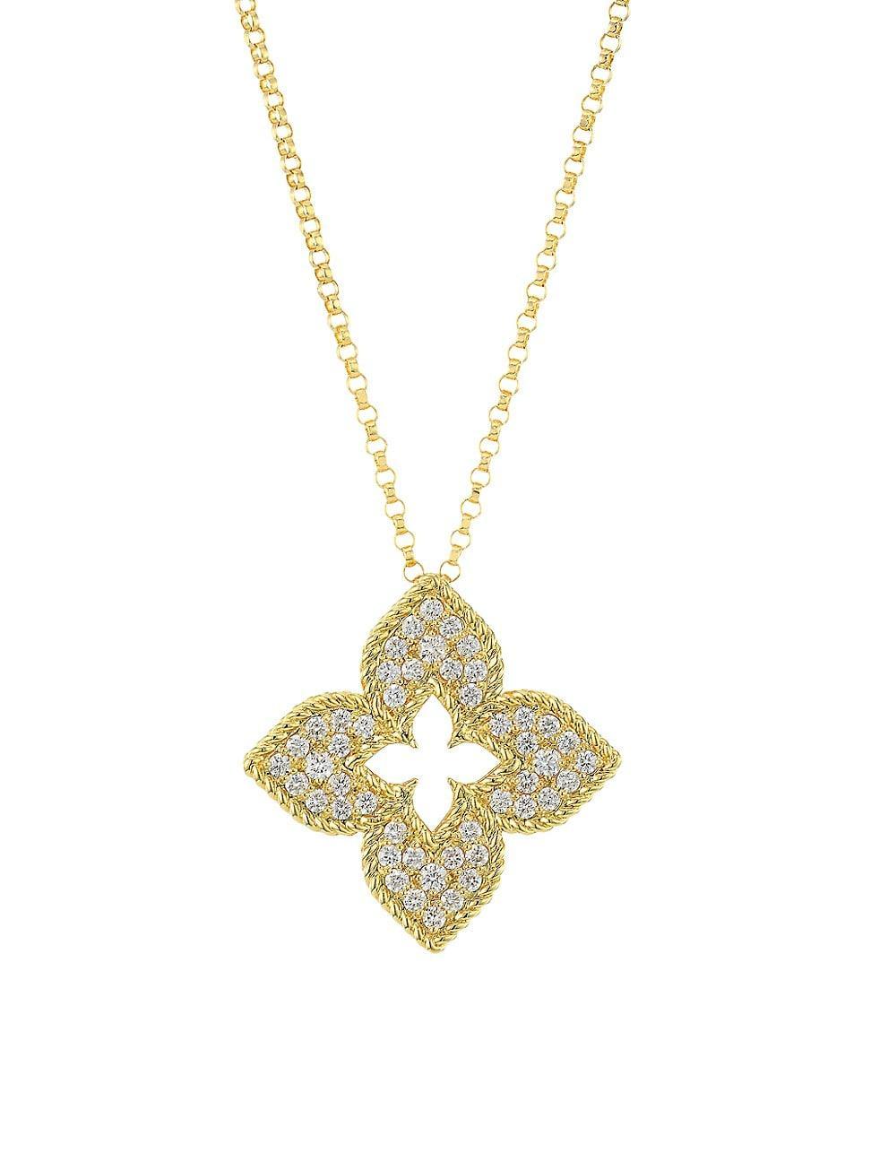 Roberto Coin Venetian Princess Diamond Pendant Necklace Product Image