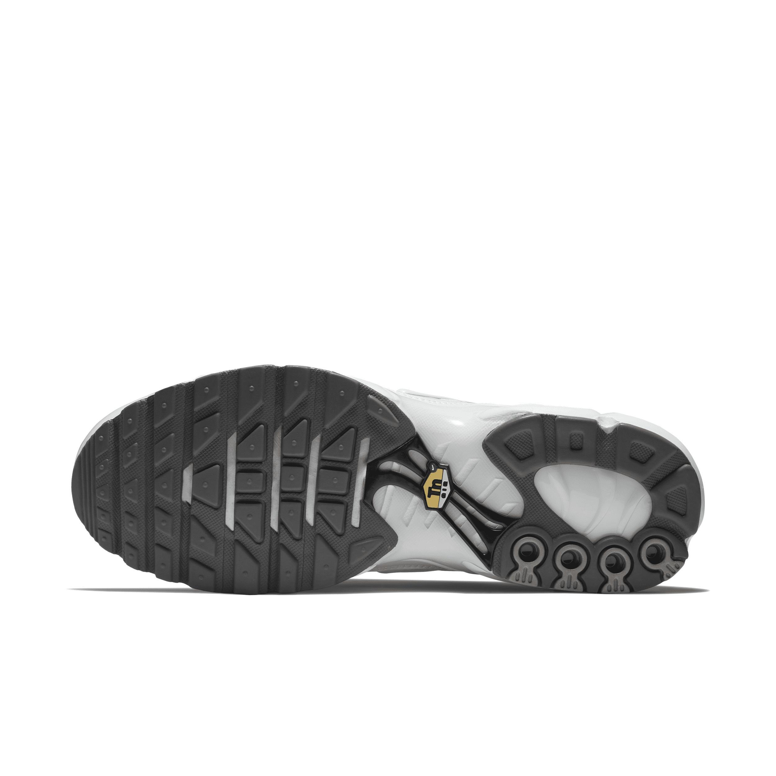 Nike Mens Air Max Plus - Running Shoes White/Black/Cool Grey Product Image