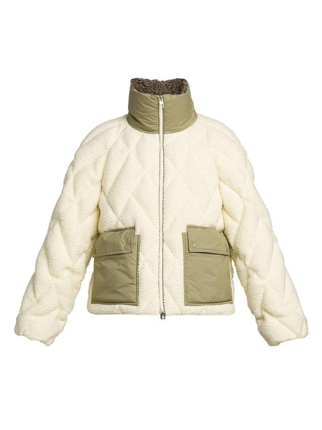 Womens Edit Jonquille Quilted Sherpa Jacket Product Image