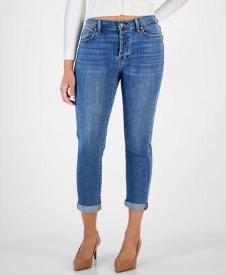 7 For All Mankind Womens Josefina Cuffed Skinny Jeans product image