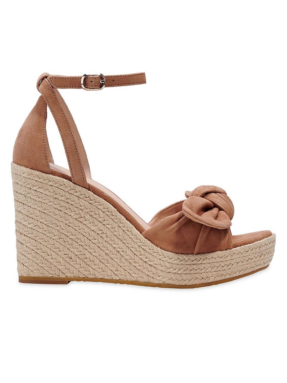 Womens Tianna 88MM Leather Espadrille Wedge Sandals Product Image