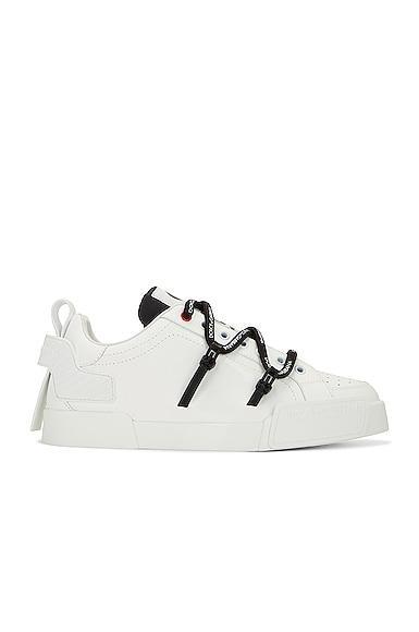 Dolce & Gabbana Sneaker Pelle in White Product Image