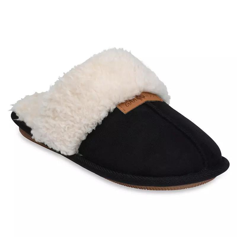 GaaHuu Womens Sherpa Lined Memory Foam Scuff Slippers Product Image