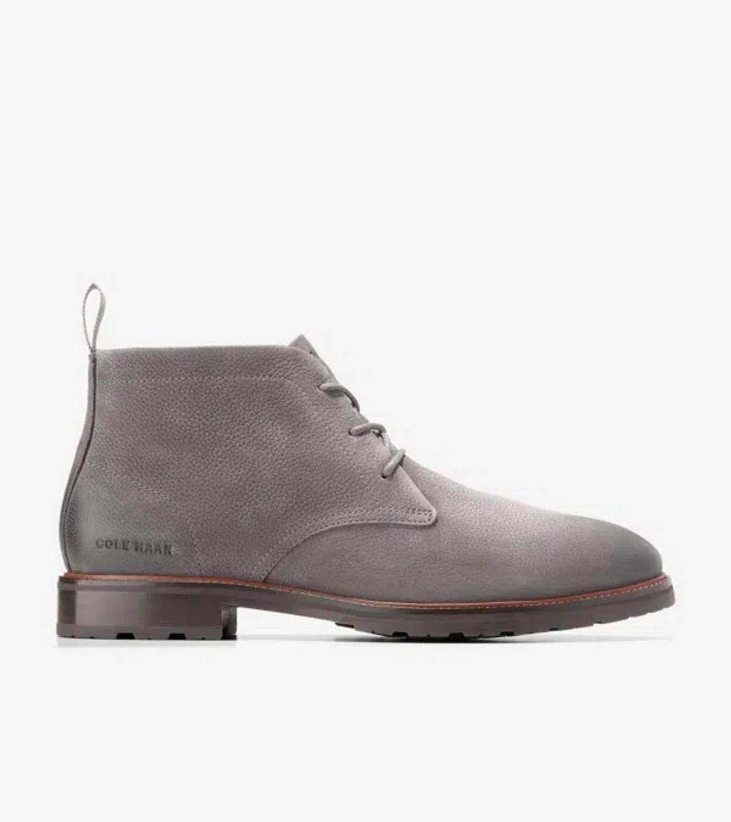 COLE HAAN Berkshire Lug Chukka Boots Pavement Nubuck/demitasse Wr In Gray Product Image