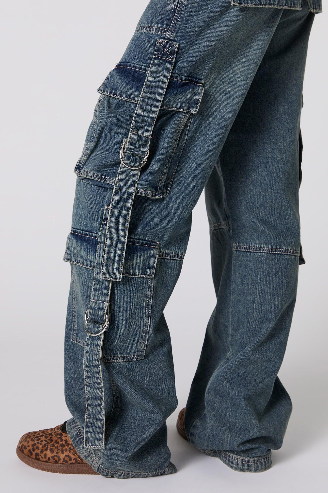 Mid Rise Utility Cargo Jean Female Product Image