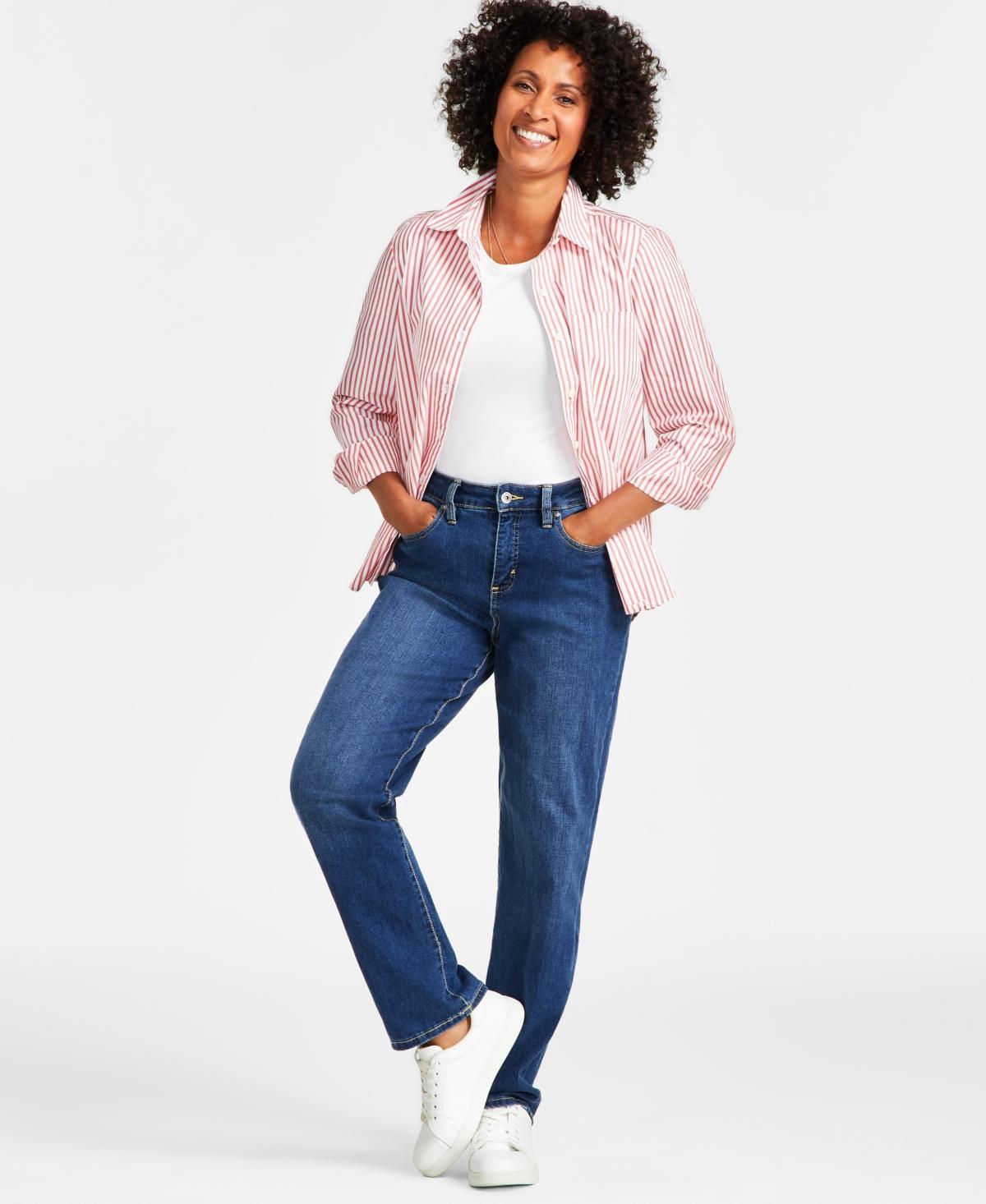 Style & Co Womens High Rise Straight-Leg Jeans, Regular, Short and Long Lengths, Created for Macys Product Image