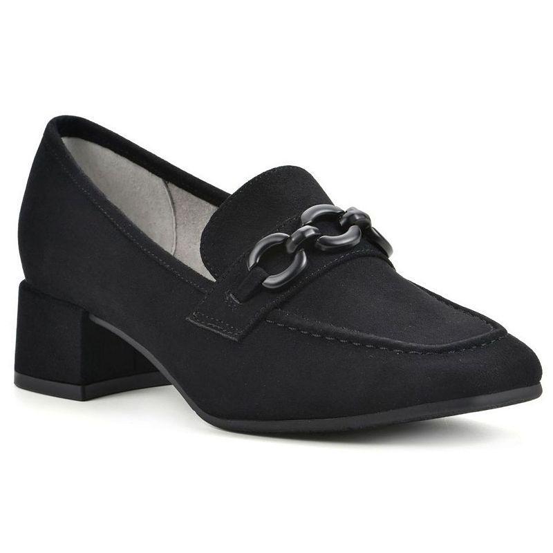 Womens Cliffs by White Mountain Quinbee Womens Heeled Loafers Product Image