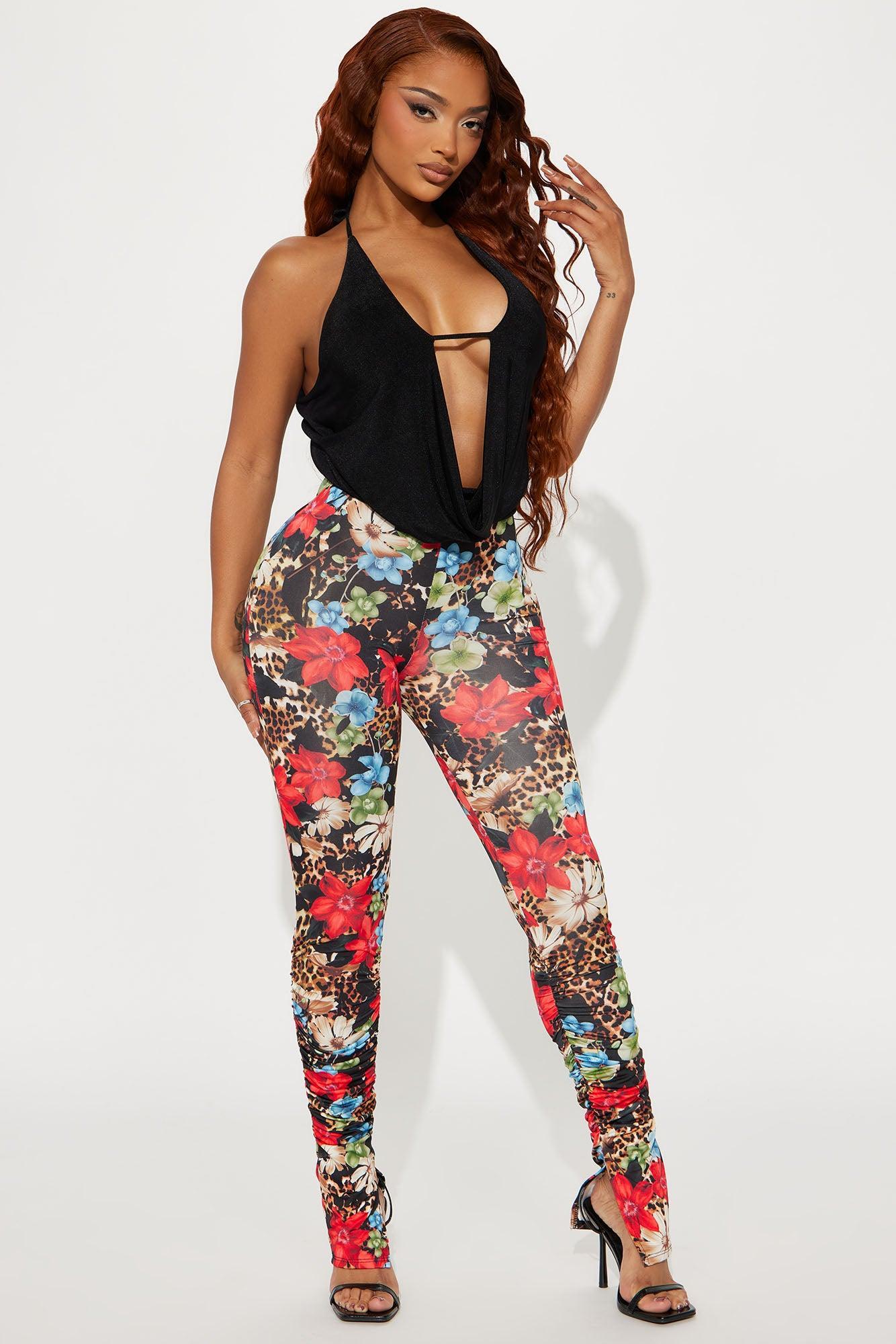 Making A Comeback Stacked Legging - Multi Color Product Image