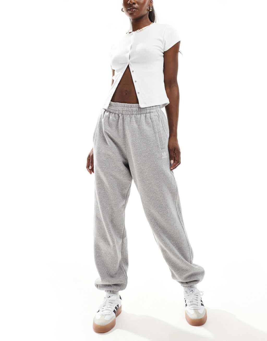 adidas Originals essential track pants in gray Product Image