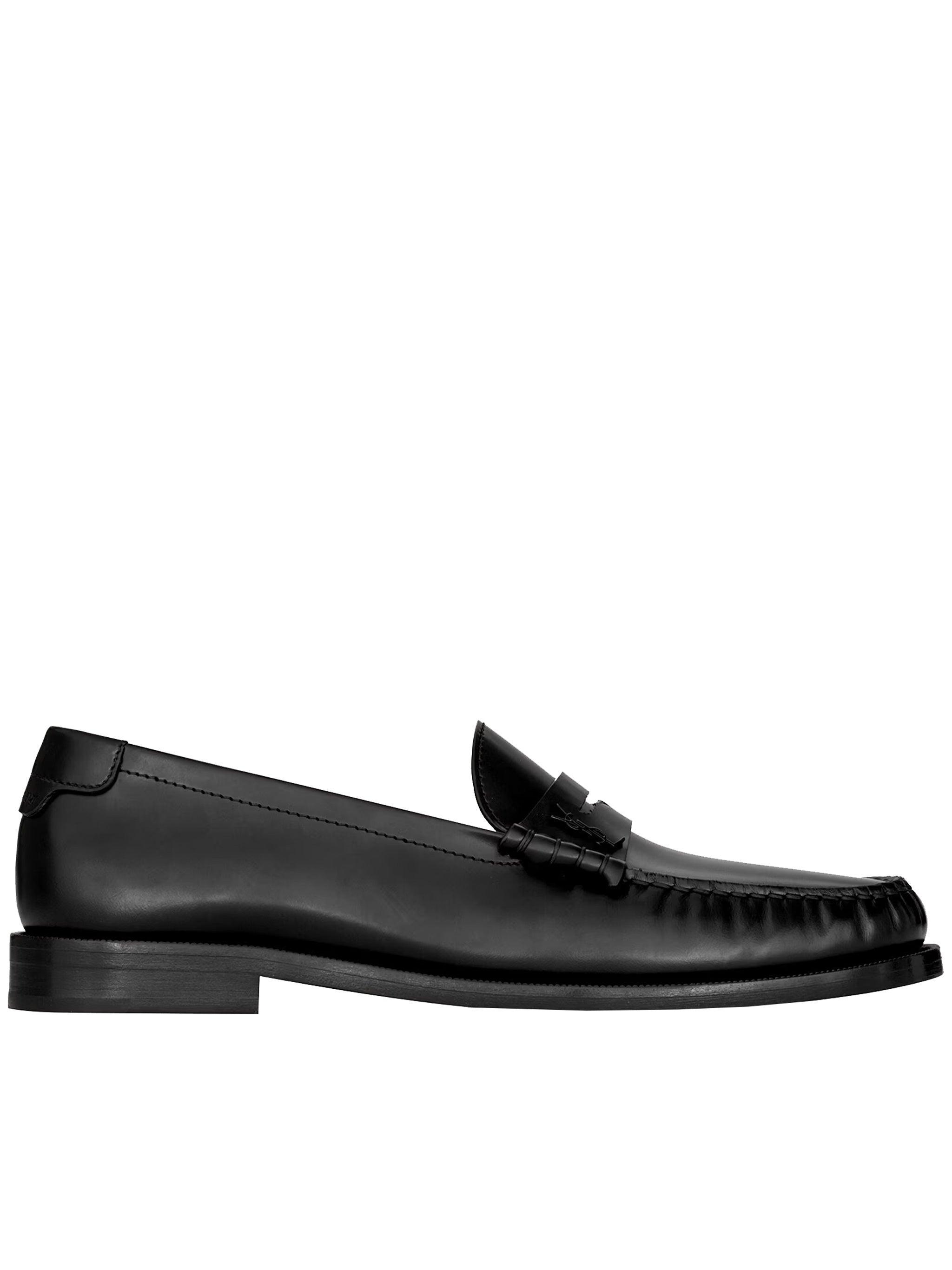 Le Loafer Leather Loafers In Nero Product Image