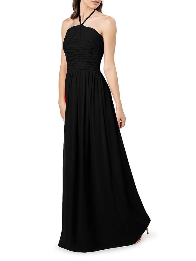 Womens Aura Chiffon Halter Maxi Dress Product Image