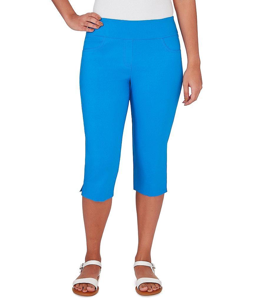 Ruby Rd. Petite Size Stretch Pull-On Clamdigger Capri Pants Product Image