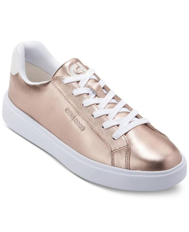 Cole Haan Womens Grand Crosscourt Daily Lace-Up Low-Top Sneakers - White Product Image