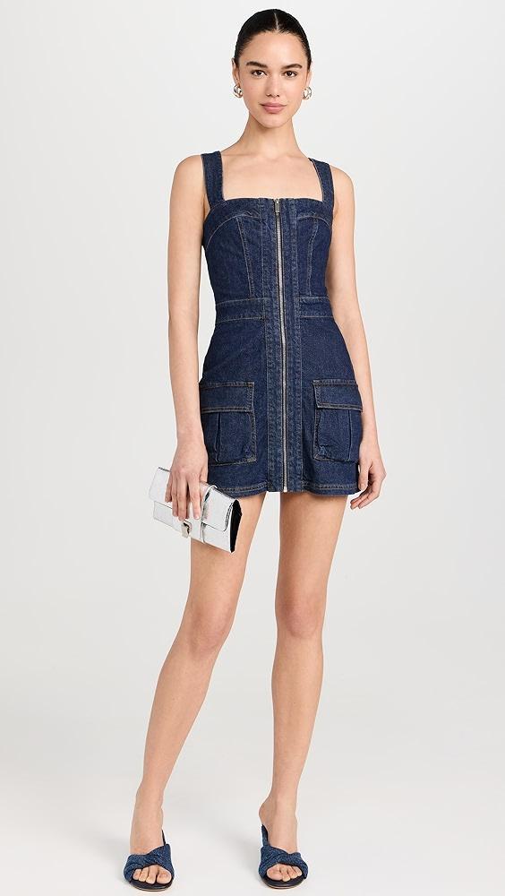 Amanda Uprichard Gage Dress In Denim | Shopbop Product Image