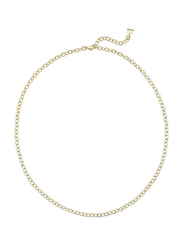 18K Yellow Gold Extra-Small Oval Link Necklace Chain/18 Product Image