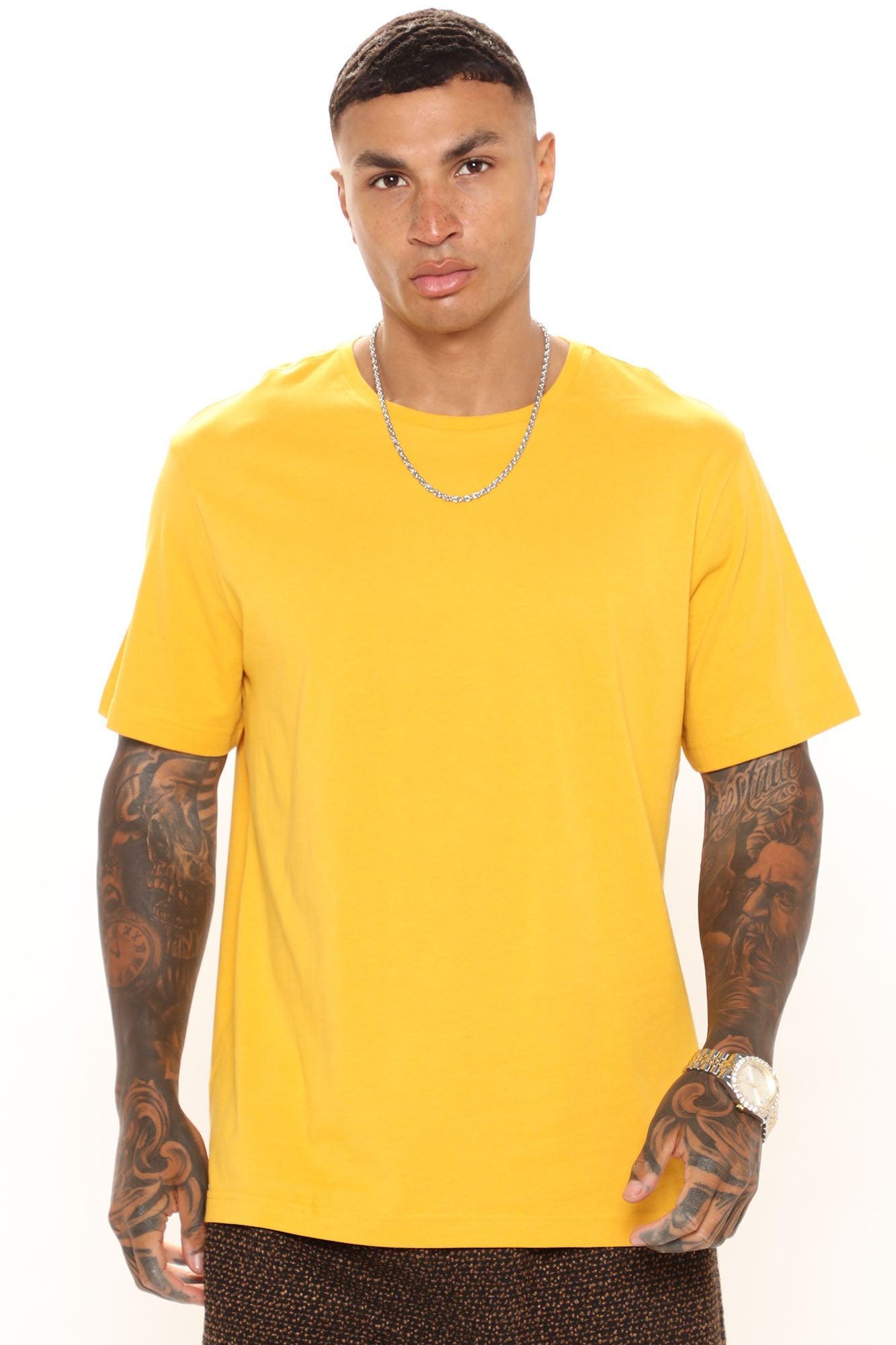 Essential Short Sleeve Crew Tee - Mustard product image