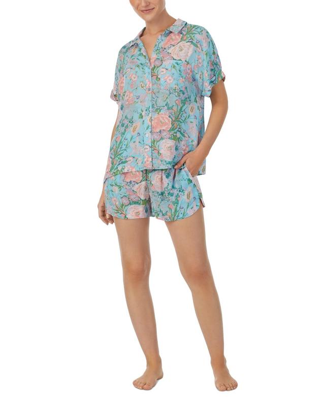 Sanctuary Womens 2-Pc. Short-Sleeve Boxer Pajamas Set Product Image