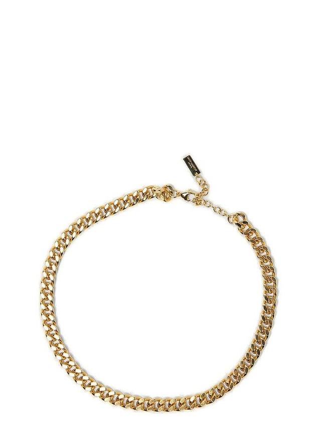 Flat Curb Chain Necklace Female Gold Product Image